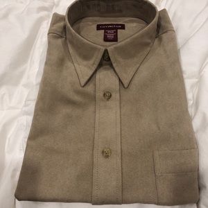 Covington dress shirt XL long sleeve tan